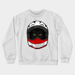 funny cat – Luigi the cat driver Crewneck Sweatshirt